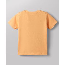 Babyhug Disney Cotton Knit T-Shirt with Mickey Mouse Graphic Half Sleeves Round Neck Multi Color 3-6 Months Pack of 2