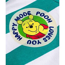 Babyhug Disney Single Jersey Knit Half Sleeves Striped T-Shirts with Winnie the Pooh Graphic Pack of 2 - Multicolor