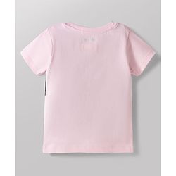 Babyhug Disney Single Jersey Knit Half Sleeves T-Shirts with Minnie Mouse Print Pack of 2 - Pink & White