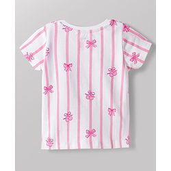 Babyhug Disney Single Jersey Knit Half Sleeves T-Shirts with Minnie Mouse Print Pack of 2 - Pink & White