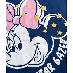 Babyhug Disney Single Jersey Knit Half Sleeves T-Shirt & Shorts Night-Suit With Minnie Mouse Graphics - Multicolor