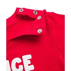 Babyhug Disney Single Jersey Knit Full Sleeves T-Shirt & Pyjama Night-Suit With Minnie Mouse Graphics - Red