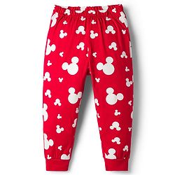 Babyhug Disney Single Jersey Knit Full Sleeves T-Shirt & Pyjama Night-Suit With Minnie Mouse Graphics - Red