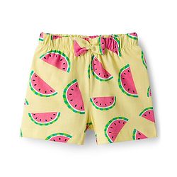 Babyhug Cotton Knit Half Sleeves Co-ords T-Shirt & Shorts Night Suit with Watermelon Print - Yellow