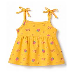 Babyhug Cotton Knit One Piece Dresses/Frocks with Shoulder Straps Pack Of 2 Multi ColorNew Born