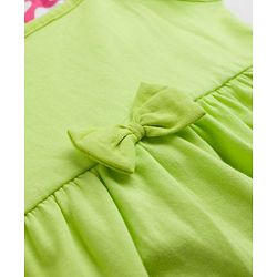 Babyhug Cotton Knit One Piece Dresses/Frocks with Bow Multi Color 0-0 Months Pack of 2