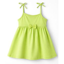 Babyhug Cotton Knit One Piece Dresses/Frocks with Bow Multi Color 12-18 Months Pack of 2