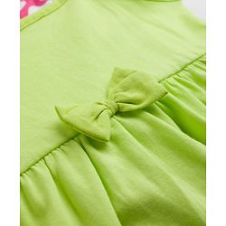Babyhug Cotton Knit One Piece Dresses/Frocks with Bow Multi Color 12-18 Months Pack of 2