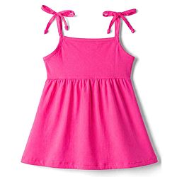 Babyhug 100% Cotton Single Jersey Knit Sleeveless Strawberry & Hearts Printed Frocks Pack Of 2 - Multicolor