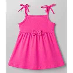 Babyhug Single Jersey Knit Sleeveless Strawberry & Hearts Printed Frocks Pack Of 2 - Multicolor