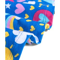 Babyhug Cotton Knit One Piece Dresses/Frocks with Shoulder Straps Multi Color 0-0 Months