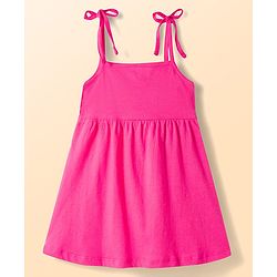 Babyhug Single Jersey Knit Sleeveless Fit & Flare Frock With Butterfly Print Pack of 2 - Multicolor
