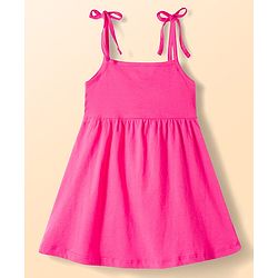 Babyhug Single Jersey Knit Sleeveless Fit & Flare Frock With Butterfly Print Pack of 2 - Multicolor