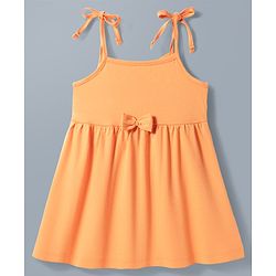 Babyhug Single Jersey Knit Sleeveless Fit & Flare Frock With Floral Print Pack of 2 - Multicolor