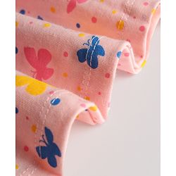 Babyhug Single Jersey Knit Sleeveless Butterfly & Polka Dots Printed Frocks Pack Of 2 - Multicolor