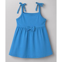 Babyhug Single Jersey Knit Sleeveless Butterfly & Polka Dots Printed Frocks Pack Of 2 - Multicolor