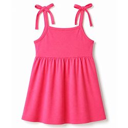 Babyhug Cotton Knit One Piece Dresses/Frocks with Bow & All Over Prints Multi Color New Born Pack of 2