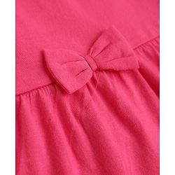 Babyhug Cotton Knit One Piece Dresses/Frocks with Bow & All Over Prints Multi Color New Born Pack of 2