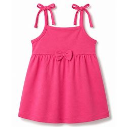 Babyhug Cotton Knit One Piece Dresses/Frocks with Bow & All Over Prints Multi Color New Born Pack of 2