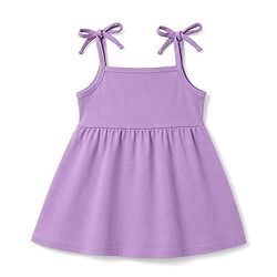 Babyhug 100% Cotton Single Jersey Knit Sleeveless Fit and Flare Frocks With Floral Print & Bow Applique Pack of 2 - Multicolor