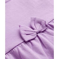 Babyhug 100% Cotton Single Jersey Knit Sleeveless Fit and Flare Frocks With Floral Print & Bow Applique Pack of 2 - Multicolor