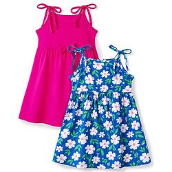 Babyhug Cotton Knit Multi-pack/ Value Packs Shoulder Straps Floral & Solid Pack of 2 Multi Color 0-0 Months