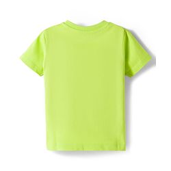 Babyhug Cotton Knit Half Sleeves T-Shirt & Shorts Night Suit with Monkey Print & Stripes - Green
