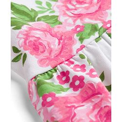 Babyhug 100% Cotton Knit Sleeveless Floral Printed Frocks With Bow Applique Pack Of 2 - Multicolor
