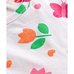 Babyhug Cotton Knit One Piece Dresses/Frocks Sleeveless Pack Of 2 Multi Color New Born
