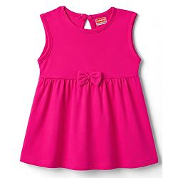 Babyhug Single Jersey Knit Sleeveless Frocks with Floral Print & Bow Applique Pack of 2 - Multicolor