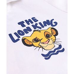 Babyhug Disney Single Jersey Knit Half Sleeves T-Shirt & Shorts Set With Front & Back Lion King Graphics - Multicolor