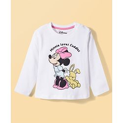 Babyhug Disney Single Jersey Knit Full Sleeves T-Shirt & Pyjama Night-Suit With Minnie Mouse Graphics Pack of 2 - Multicolor