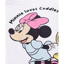 Babyhug Disney Single Jersey Knit Full Sleeves T-Shirt & Pyjama Night-Suit With Minnie Mouse Graphics Pack of 2 - Multicolor