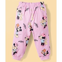 Babyhug Disney Single Jersey Knit Full Sleeves T-Shirt & Pyjama Night-Suit With Minnie Mouse Graphics Pack of 2 - Multicolor