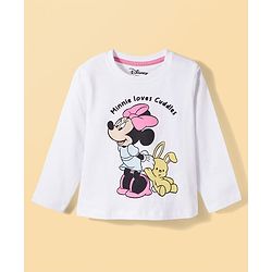 Babyhug Disney Single Jersey Knit Full Sleeves T-Shirt & Pyjama Night-Suit With Minnie Mouse Graphics Pack of 2 - Multicolor
