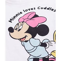 Babyhug Disney Single Jersey Knit Full Sleeves T-Shirt & Pyjama Night-Suit With Minnie Mouse Graphics Pack of 2 - Multicolor
