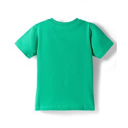 Babyhug Cotton Knit Half Sleeves T-Shirt & Pyjama Night Suit With Dino Print - Green