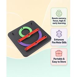 Babyhug Alpha Numeric Puzzle for Kids| Montessori Inspired Alphabet & Number Educational Toy| Enhances Cognitive Skills| Fine Motor Skills & Hand-Eye Coordination|Preschool Learning Toy| BIS Certified