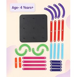 Babyhug Alpha Numeric Puzzle for Kids| Montessori Inspired Alphabet & Number Educational Toy| Enhances Cognitive Skills| Fine Motor Skills & Hand-Eye Coordination|Preschool Learning Toy| BIS Certified