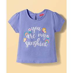 Babyhug 100% Cotton Knit Half Sleeves T-Shirts with Floral & Hearts Graphics Pack of 5 - Multicolor