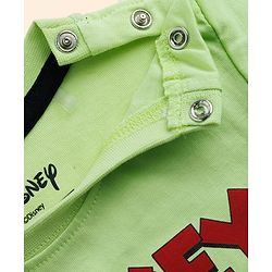 Babyhug Disney Single Jersey Knit Half Sleeves Shirt & Shorts Set With Mickey Mouse & Family Graphics & T-Shirt - Multicolor