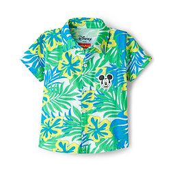 Babyhug Disney Single Jersey Knit Half Sleeves Shirt & Shorts Co-ord Set With T-Shirt & Mickey Mouse & Family Graphics - Multicolor