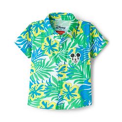 Babyhug Disney Single Jersey Knit Half Sleeves Shirt & Shorts Co-ord Set With T-Shirt & Mickey Mouse & Family Graphics - Multicolor