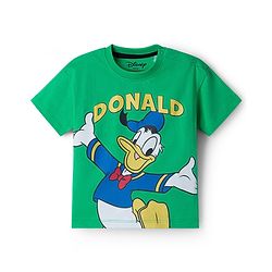 Babyhug Disney Single Jersey Knit Half Sleeve T-Shirt & Shorts Set With Mickey Mouse & Family Graphics Pack of 2 - Multicolour