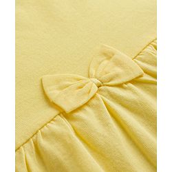 Babyhug 100% Cotton Single Jersey Knit Antibacterial Sleeveless Fit and Flare One Piece Frocks With Lemon Print Pack of 2 - Multicolor