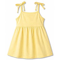 Babyhug 100% Cotton Single Jersey Knit Antibacterial Sleeveless Fit and Flare One Piece Frocks With Lemon Print Pack of 2 - Multicolor