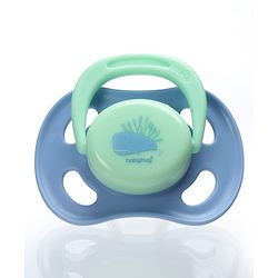 Babyhug Whale & Sea Horse Print Orthodontic Pacifier Pack of 2| 0+ Months| Protective Hygienic Cap| Breathable Airflow Vents| Orthodontic Silicone Teat| Food-Grade Silicone| BPA Free | Baby Safe