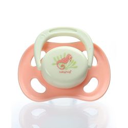 Babyhug Whale & Sea Horse Print Orthodontic Pacifier Pack of 2| 0+ Months| Protective Hygienic Cap| Breathable Airflow Vents| Orthodontic Silicone Teat| Food-Grade Silicone| BPA Free | Baby Safe