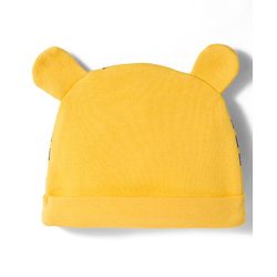 Babyhug 100% Cotton Interlock Knit Half Sleeves Onesie With Leggings & Cap & Lion Print With Applique - Multicolor