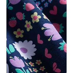 Babyhug 100% Cotton Knit Shoulder Strap Frocks With Bow Applique Pack Of 2 - Multicolor
